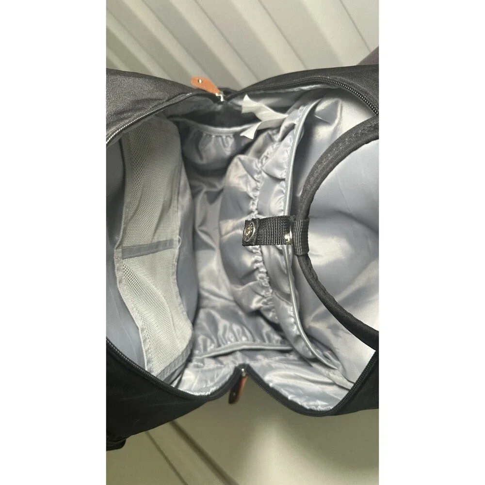 BabbleRoo Black Waterproof Large Capacity Diaper Bag Backpack EUC Used Once